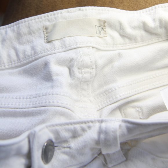 bp White High Waist Distressed Skinny Jeans SZ 7 - Picture 6 of 7